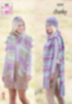 5559 King Cole - Adult Hats, Shawl and Scarf - Chunky