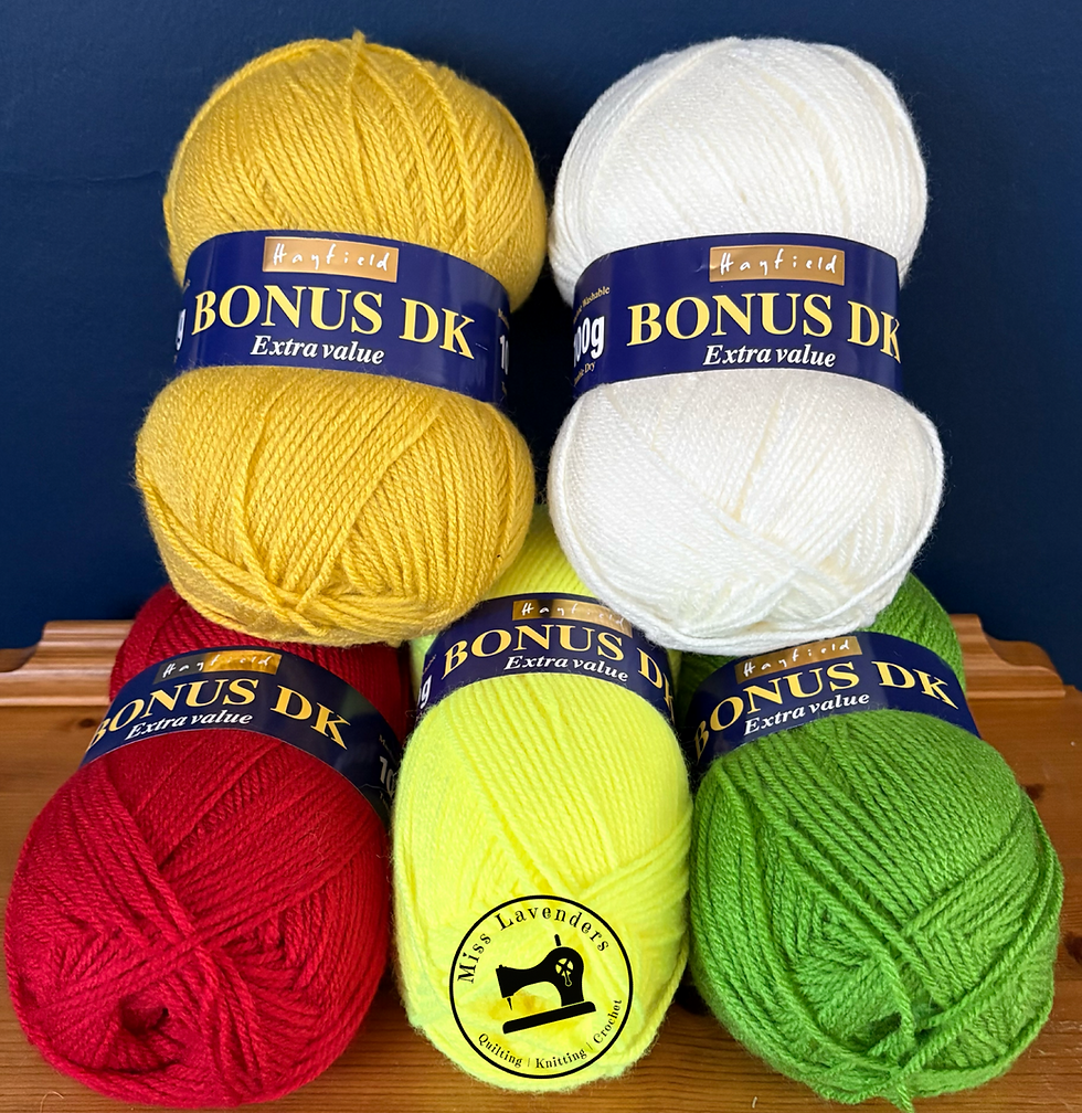 Hayfield Bonus DK - Yarn Pack - 'Citrus Spice' - 5 x Double Knit 100g Balls