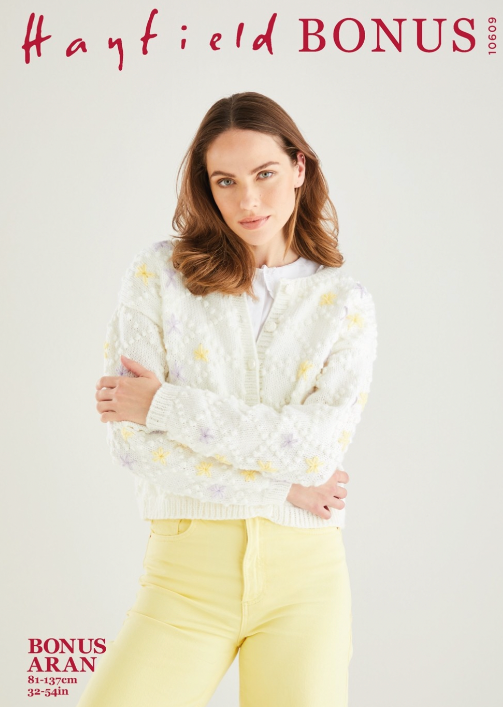 10609 Hayfield Sirdar Adult Ladies Cardigan - Aran Knitting Pattern Leaflet