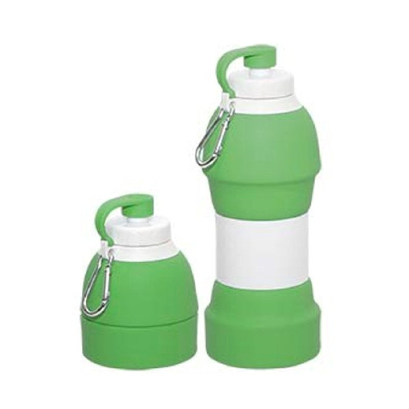 Thumbnail: Collapsible Drinks Bottle 580ml Green