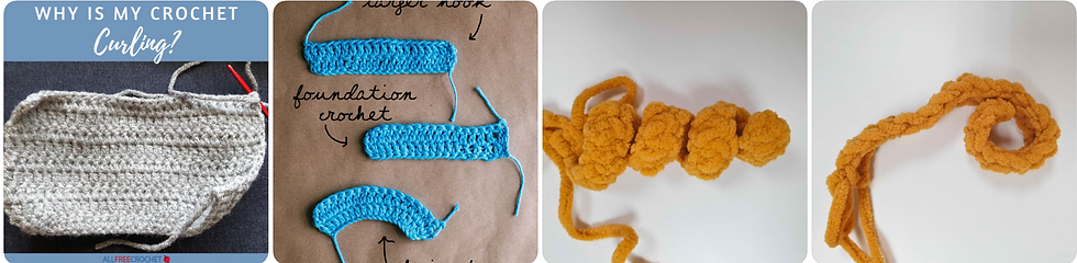 Crochet project keeps curling
