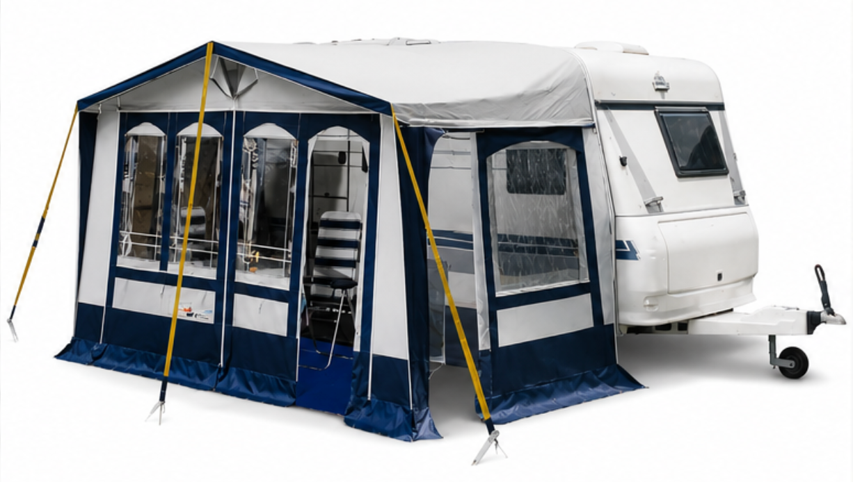 PLS Caravan Awning Storm Strap Kit | Heavy Duty Tie Down Set with Pegs