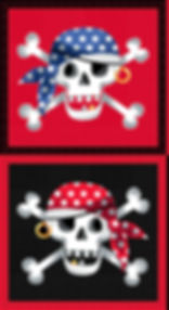 Skull and Crossbones fabric