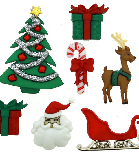 Dress it up Buttons - Christmas Eve 2464 - Craft Buttons | Miss Lavenders Dress it up Buttons - Christmas Eve 2464 - Craft Buttons | Miss Lavenders