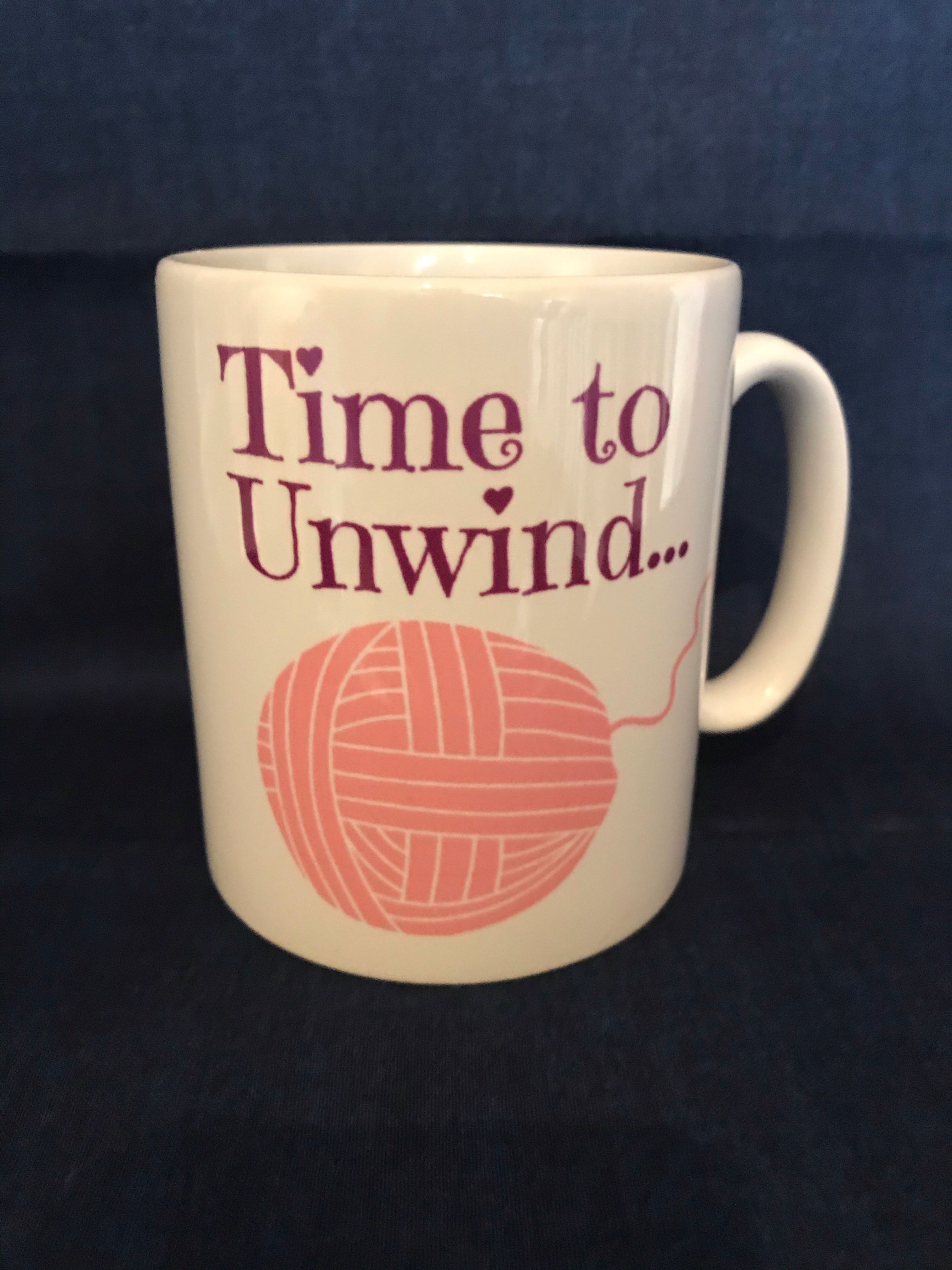 Craft Mug - Ideal Present with quote 'Time to Unwind.'.