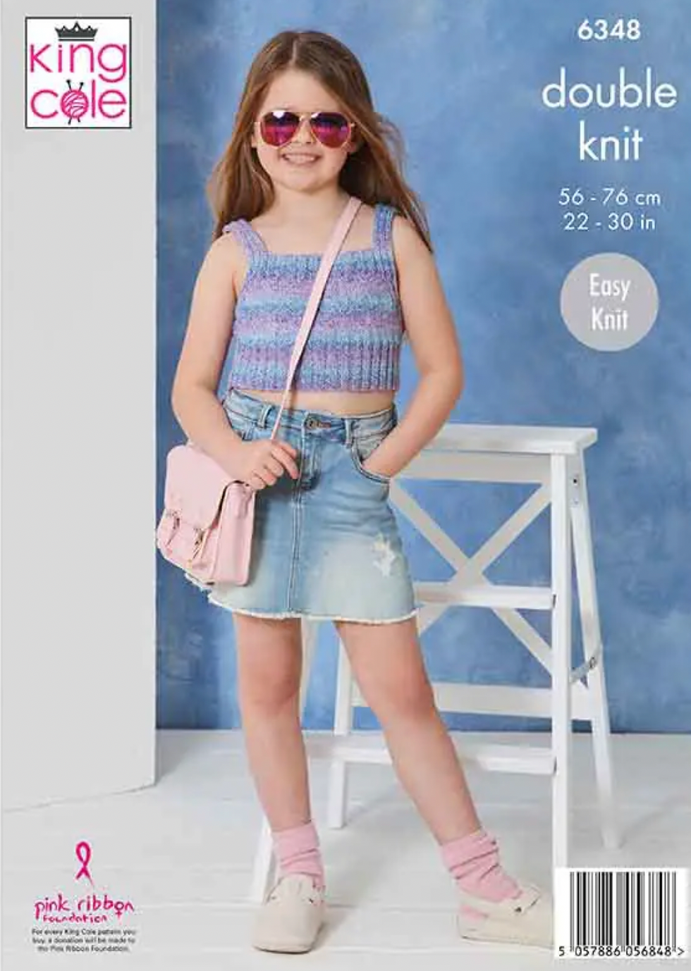 6348 King Cole Childrens Cardigan and Summer Top - Jamboree Double Knit DK