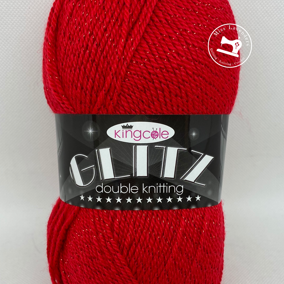 King Cole Glitz Double Knit DK Cherry Red 16481