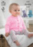 4152 King Cole Babies Long and Short Sleeved Cardigans - Double Knit