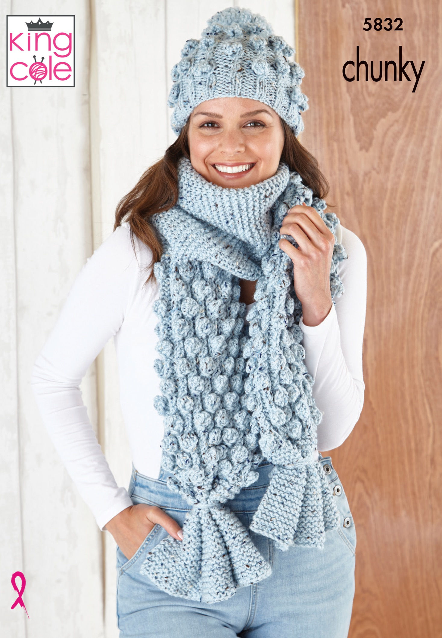 5832 King Cole Adults Hat, Scarf and Snood - Chunky