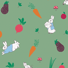 Peter Rabbit – Home Grown Hoppiness –  Fat Quarters Pack of 5