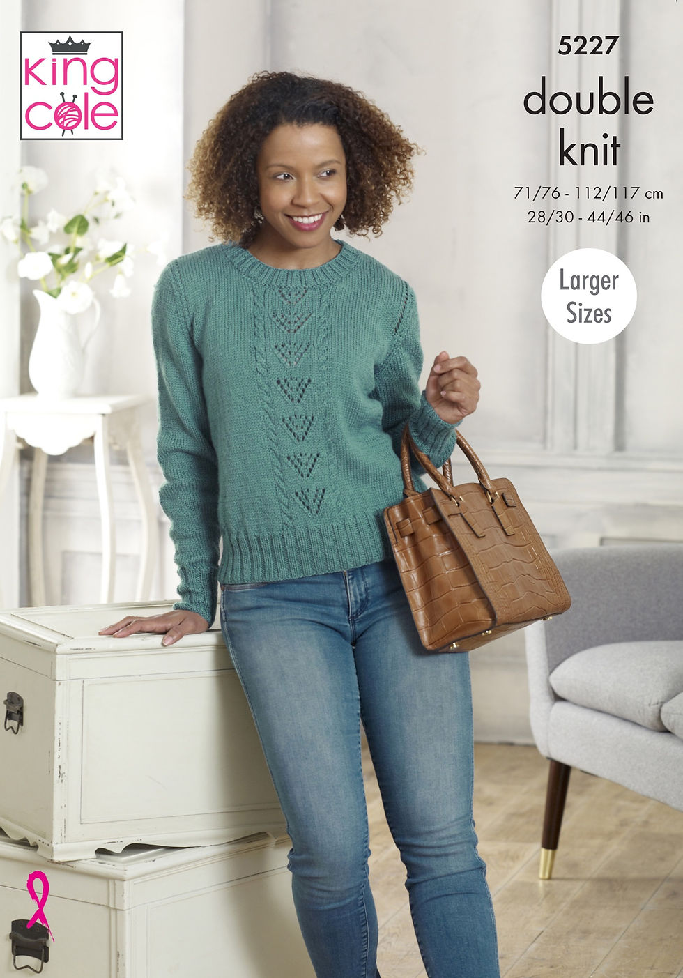 5227 King Cole Adults Sweater and Slipover, Tank Top - Double Knit