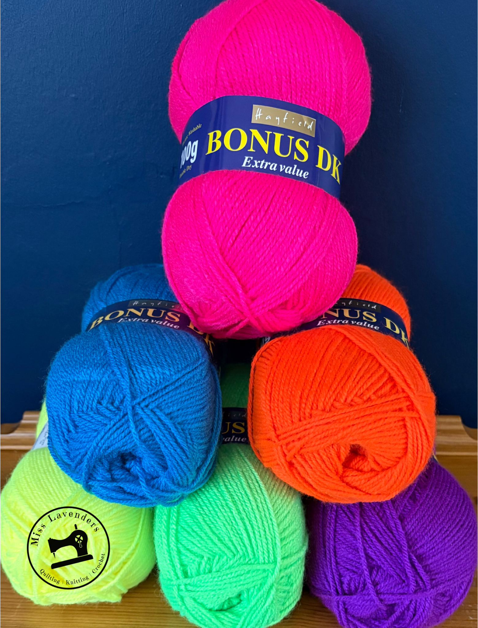 Hayfield Bonus DK - Yarn Pack - 'Neon Explosion' - 6 x Double Knit 100g Balls