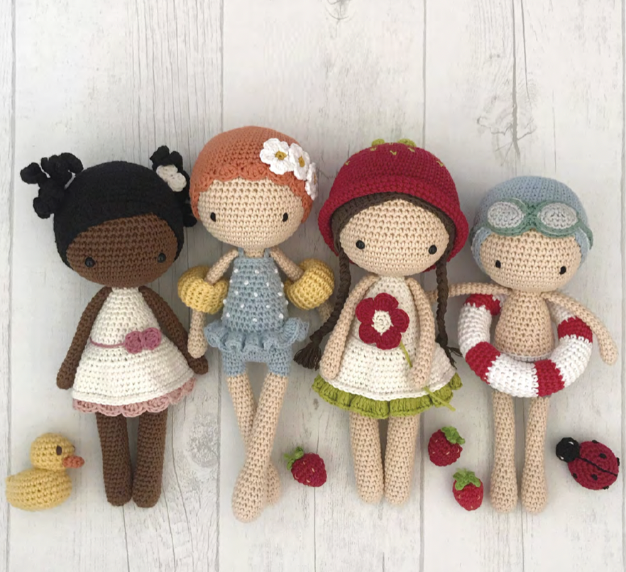 Miniatura: Lulu's Crochet Dolls Book - 8 Dolls plus Accessories by Lulu Compotine