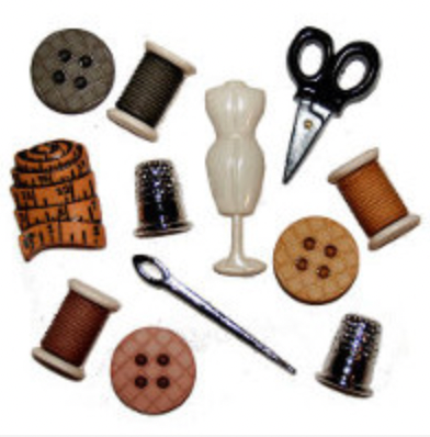 Dress it up Buttons - Sewing Room - 596 -  Childrens/Craft