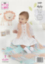 5389 King Cole Babies Cardigan, Coat, Hat and Blanket - 4ply