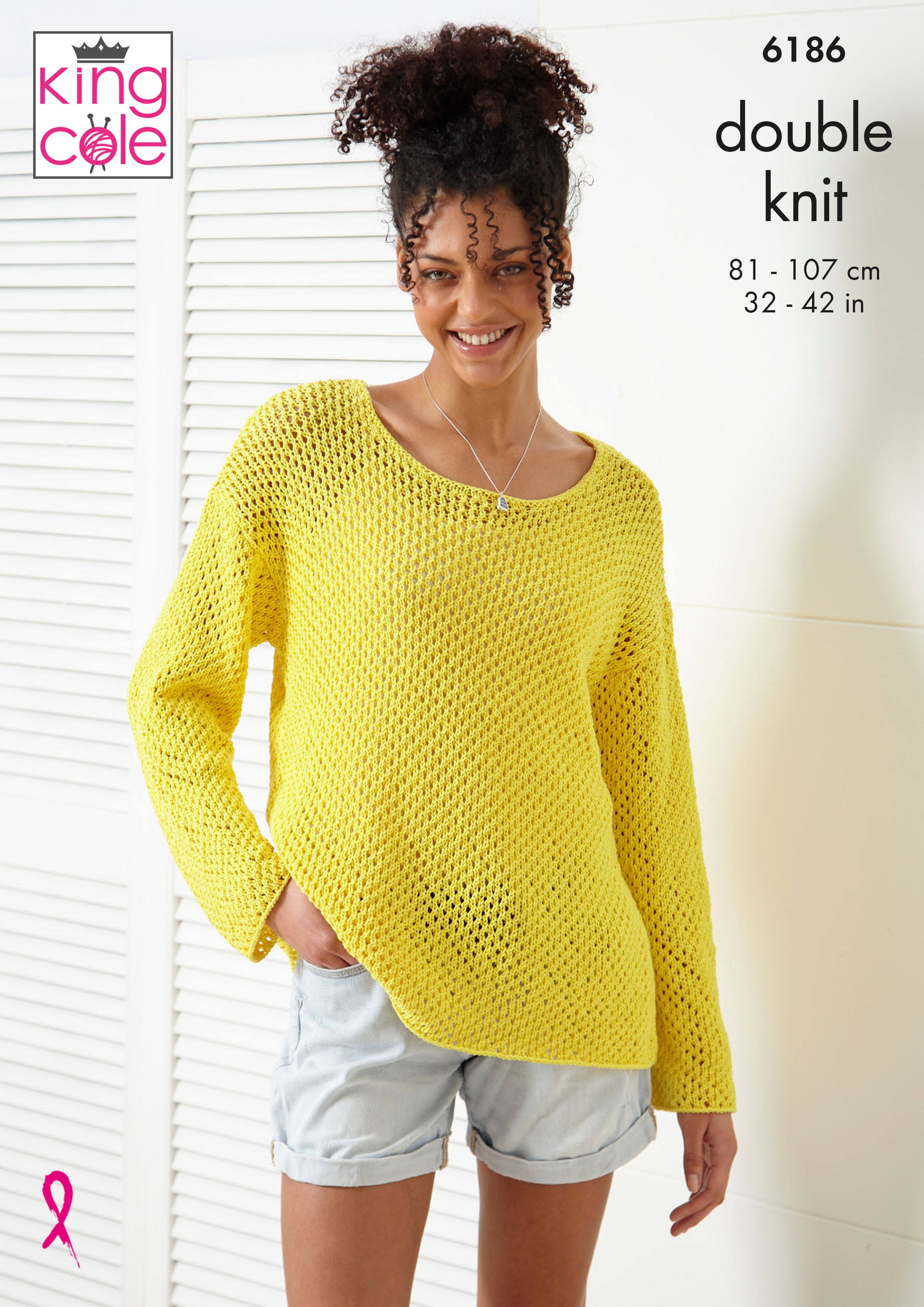 6186 King Cole Adults Sweater and Tank Top  -  Double Knit DK