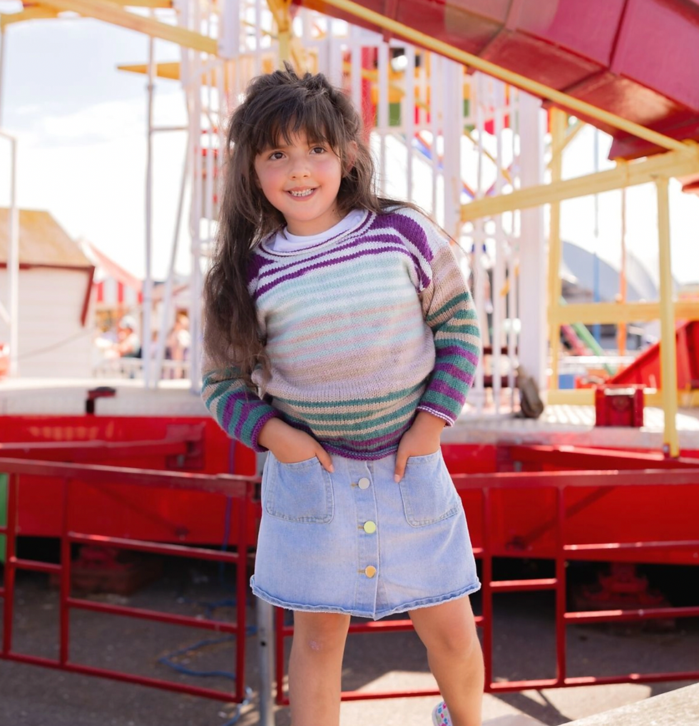 4013 - EMU Children's Knitted Simple Sweater - Emu Helter Skelter Double Knit DK