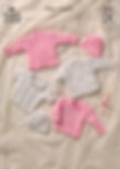 King Cole Babies Cardigans, Sweater and Hats - Double Knit - 2885
