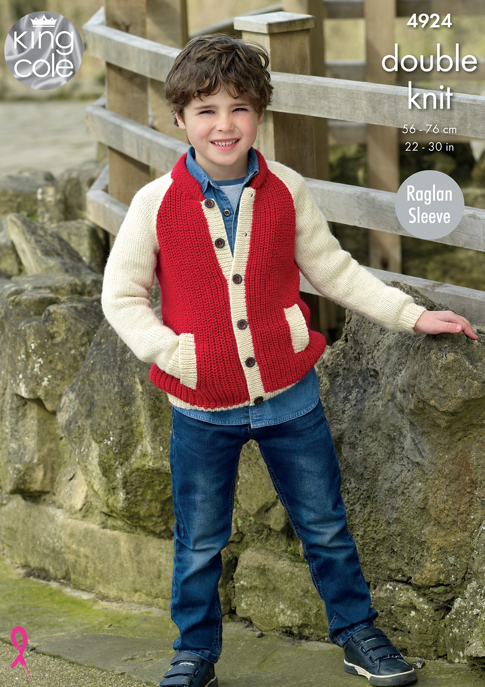 4924 King Cole Childrens Jacket or Cardigan and Hoody - Double Knit