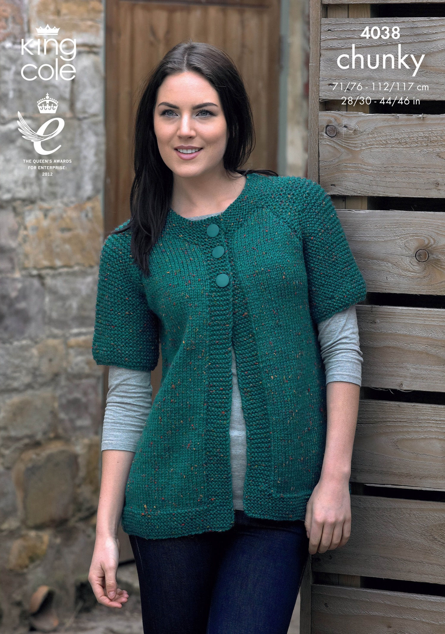 4038 King Cole Ladies Sweater and Cardigan - Chunky