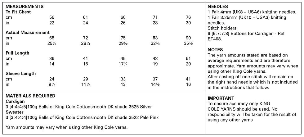 Miniatura: 5751 King Cole Childrens  Cardigan and Sweater  - Double Knit