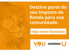 Campanha do VOU orienta comunidade sobre destinação do Imposto de Renda para projetos sociais