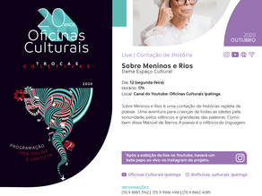 Contação de histórias e lives no Oficinas Culturais – Trocas Coletivas