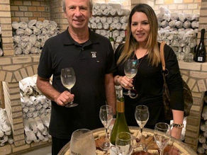 Sérgio Leite e Denise no Vale dos Vinhedos (RS)