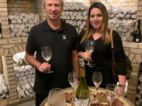 Sérgio Leite e Denise no Vale dos Vinhedos (RS)