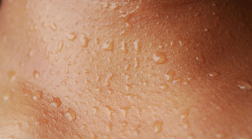 sweating on skin after exercise in warm weather.jpg
