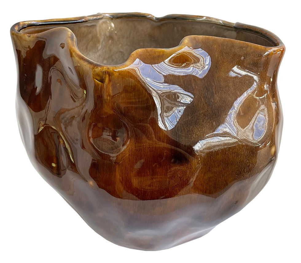 Thumbnail: SHI SHI CERAMIC VASE BROWN