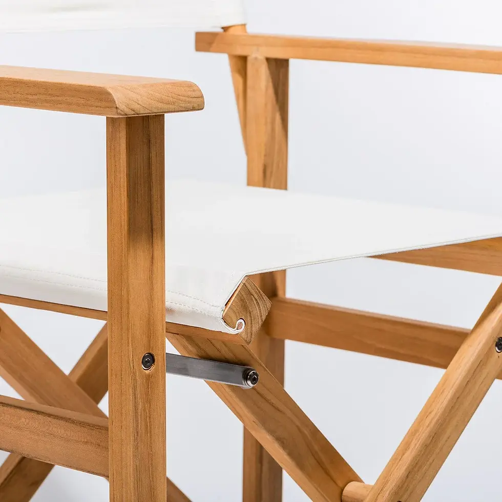 Thumbnail: THE DIRECTORS CHAIR - TABLE HEIGHT - ANTIQUE WHITE