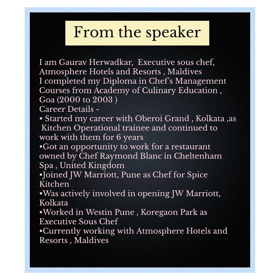 About the Speaker!