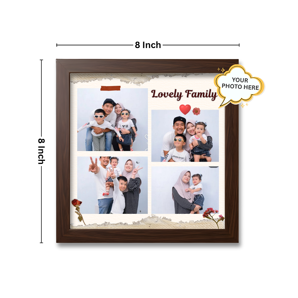 Thumbnail: Square Frame for Family Love Gift – 8x8 inch