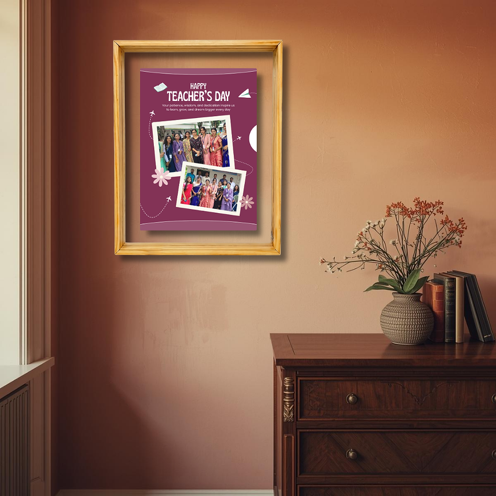 Thumbnail: Transparent White Frame – Teacher’s Day Edition (12x8 inch)