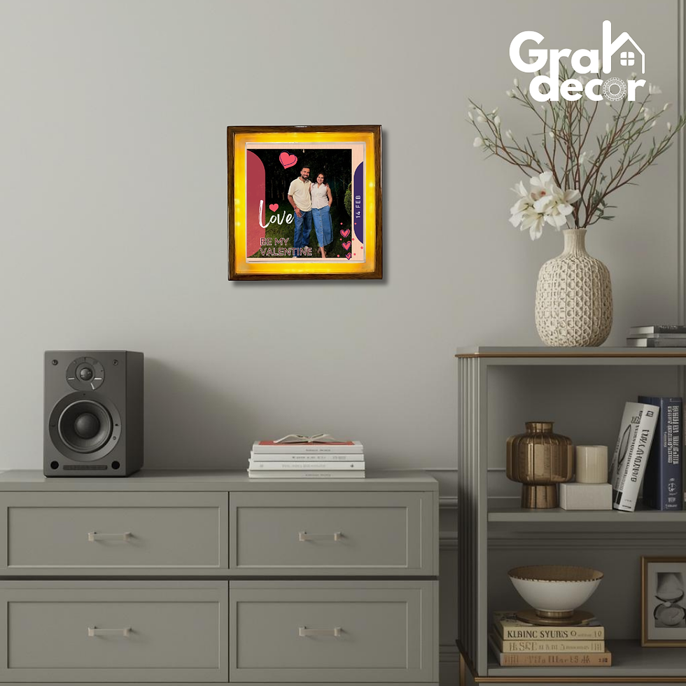 Thumbnail: Be My Valentine Wooden Mini Frame – 5x5 Floating Photo Display