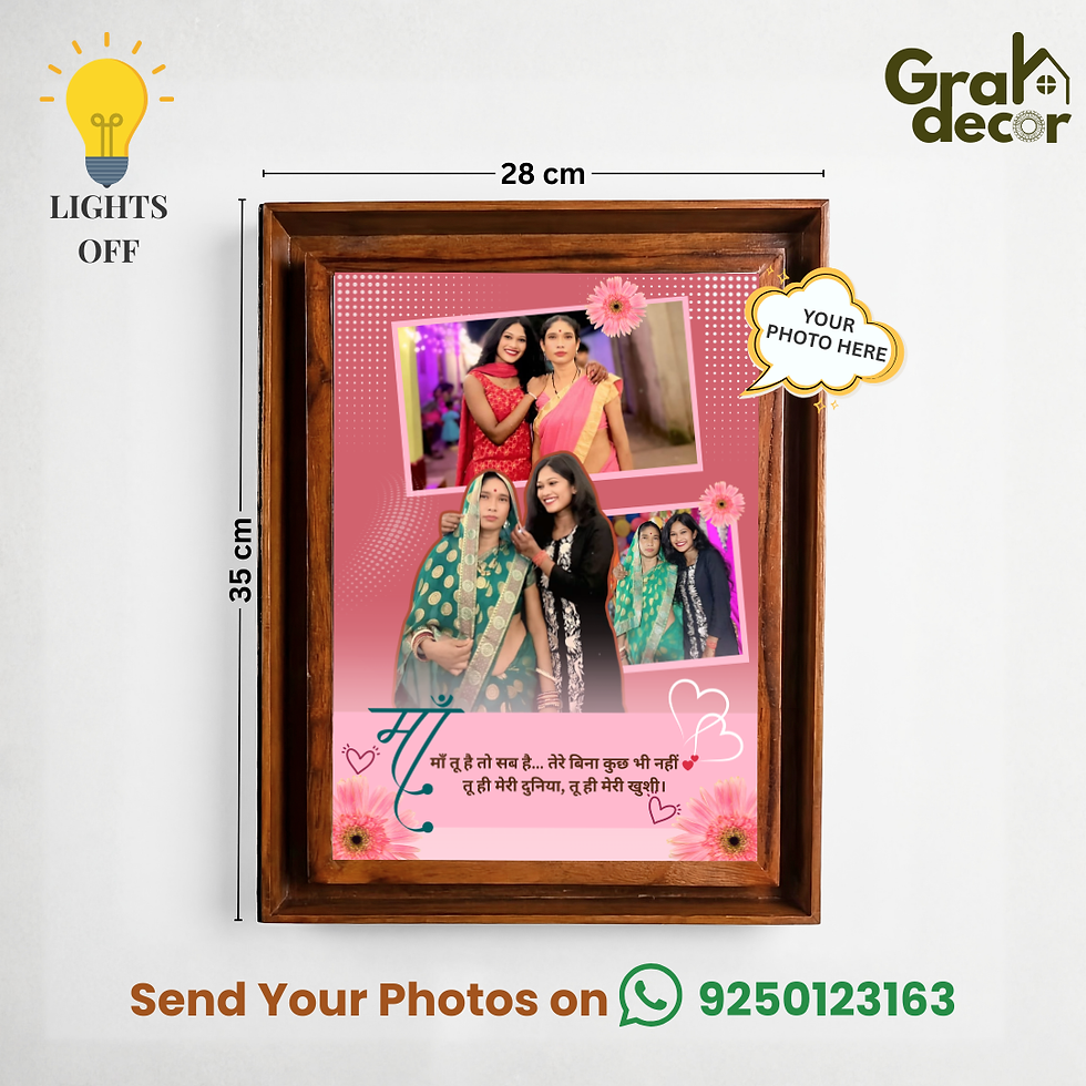 Thumbnail: Best Mom Ever Floating A4 Photo Frame Wooden Keepsake