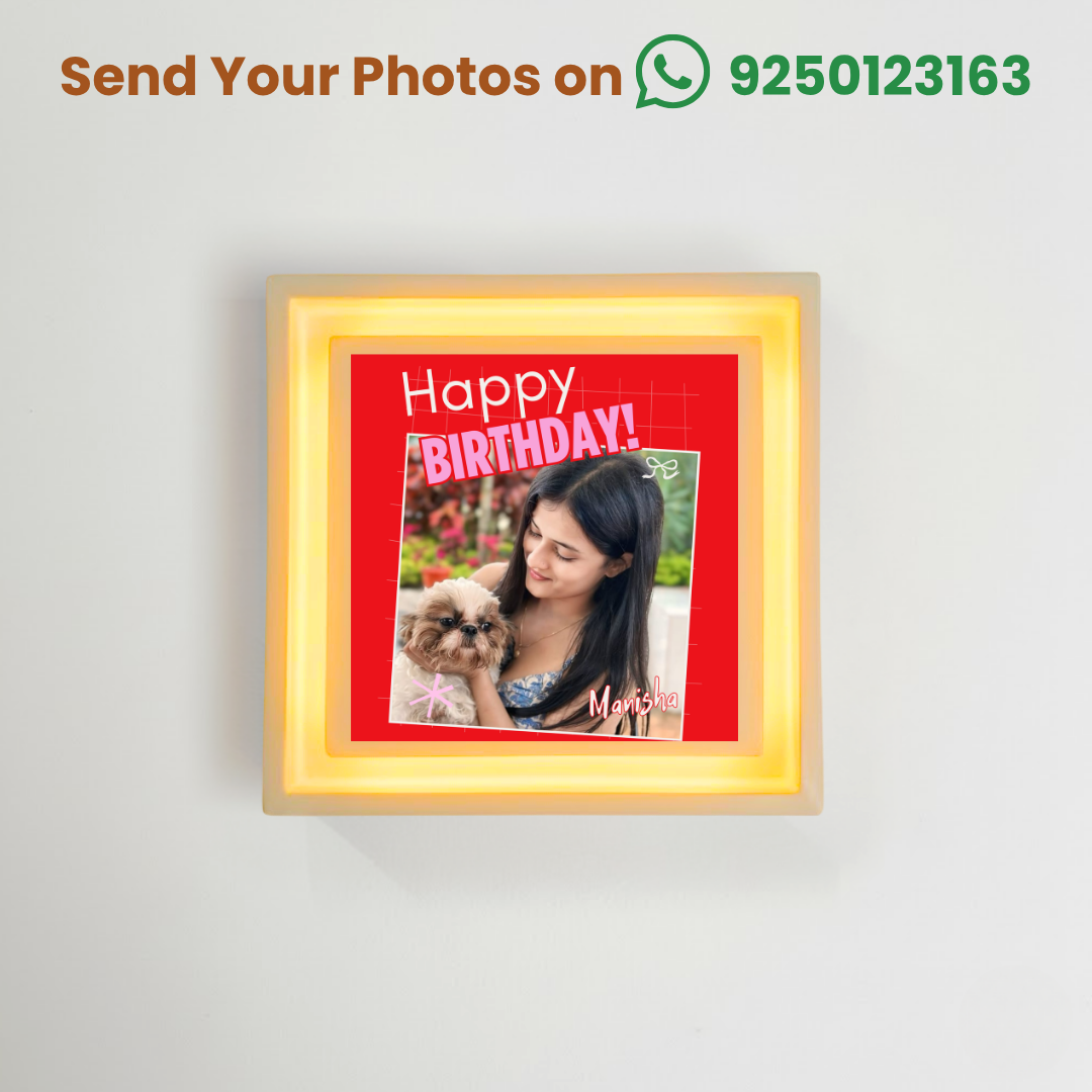 Elegant Birthday Keepsake – Mini Float Frame 5×5