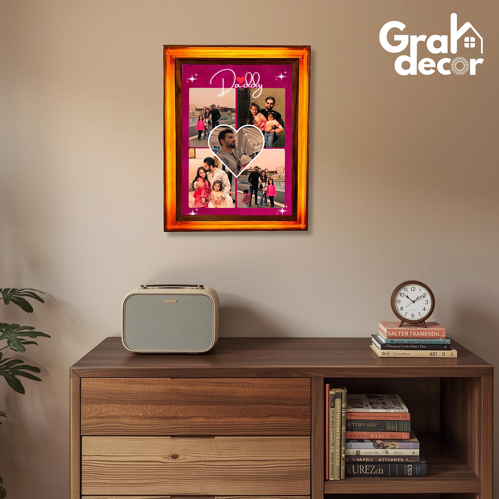 Thumbnail: Best Dad Floating A4 Photo Frame Wooden Keepsake