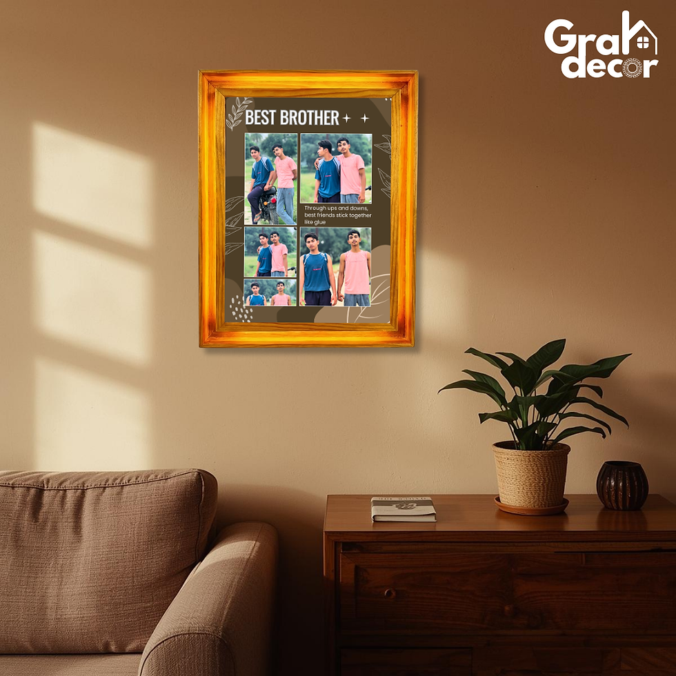 Thumbnail: Brother Gift Wooden Float A4 Frame Cool Room Decor