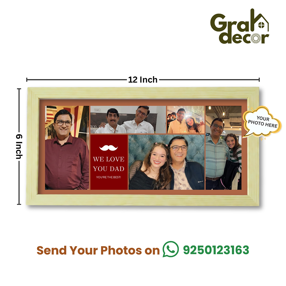 Thumbnail: Customise Your Love for Dad – Landscape Frame for Desk or Wall