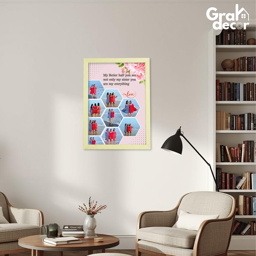 Thumbnail: Bhai-Behen Frame for Sister – A4 Photo Print Gift