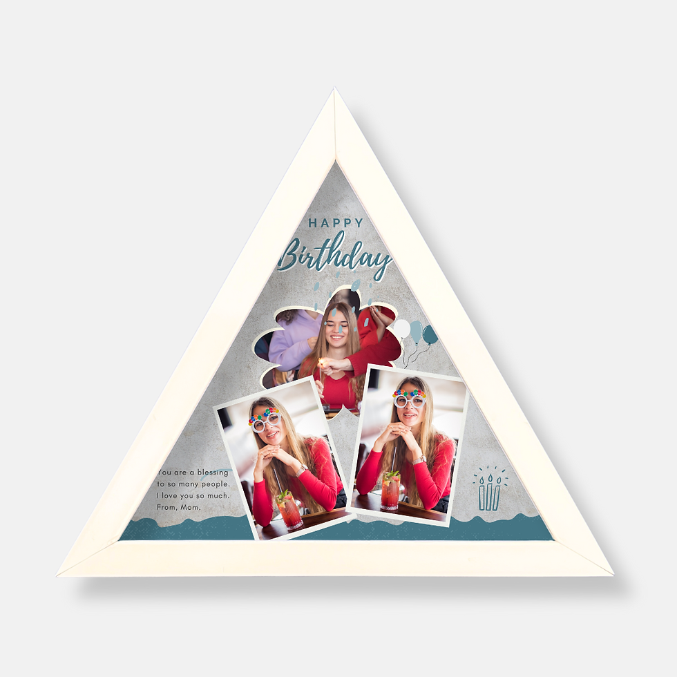 Thumbnail: Birthday Quote Frame – Triangle Shape for a Fun Wall Display