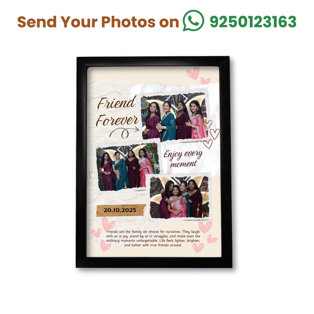 Custom Friend Quote Frame – A4 Size