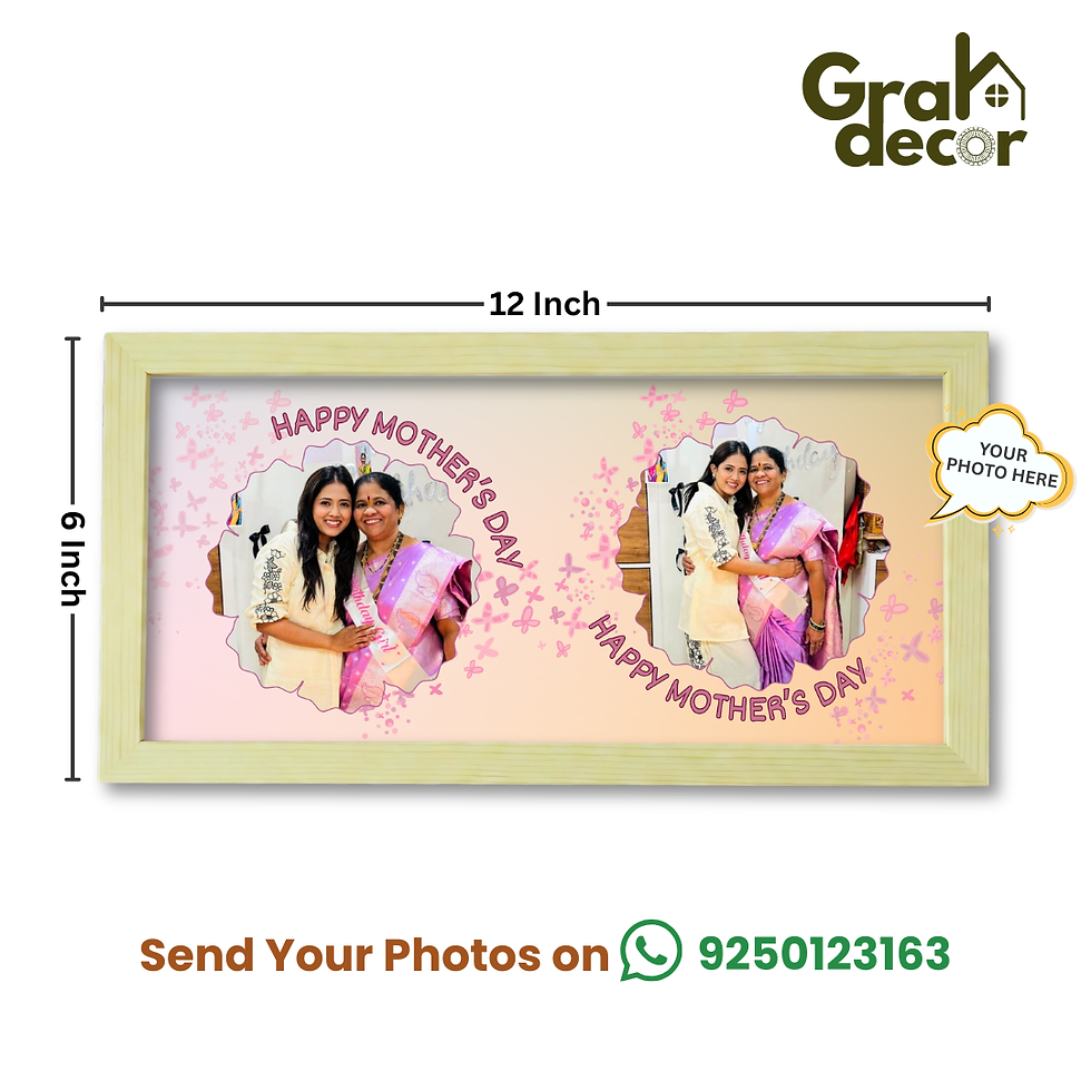 Thumbnail: Personalised Gift for Mom – 6x8 Landscape Frame with Message