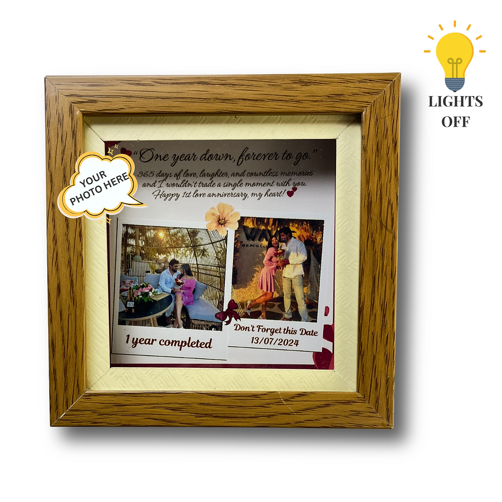 Thumbnail: Mini Shadow Box – Love Anniversary Gift