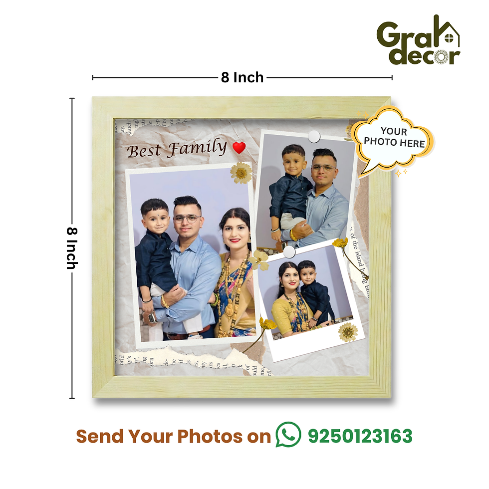 Thumbnail: Square Frame Gift for Family Memories – 8x8 inch
