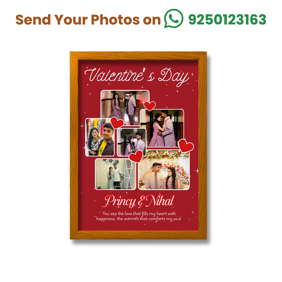 Thumbnail: Heartfelt Gift Frame – Celebrate Love in A4 Format