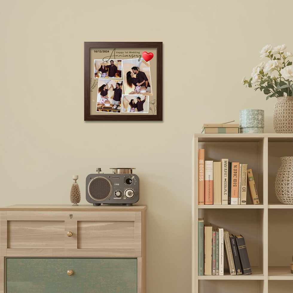 Thumbnail: Square Frame for Wedding Anniversary Memories