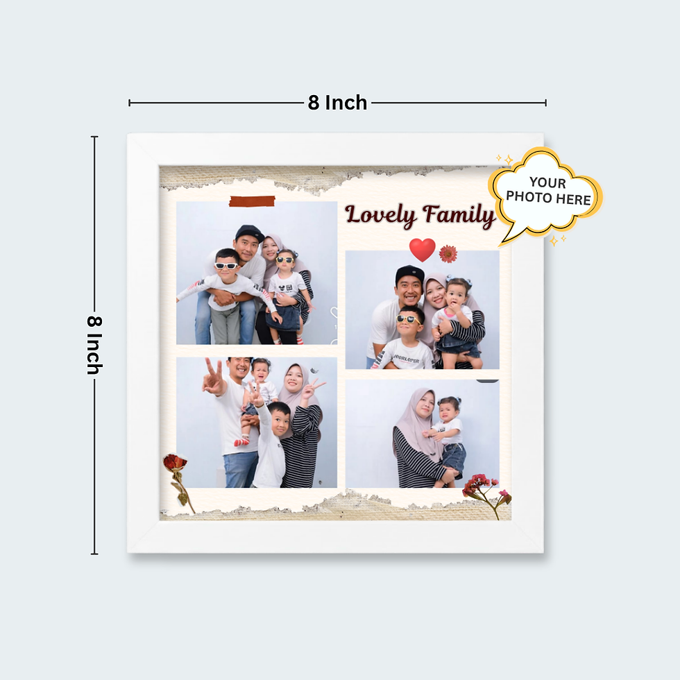 Thumbnail: Square Frame for Family Love Gift – 8x8 inch